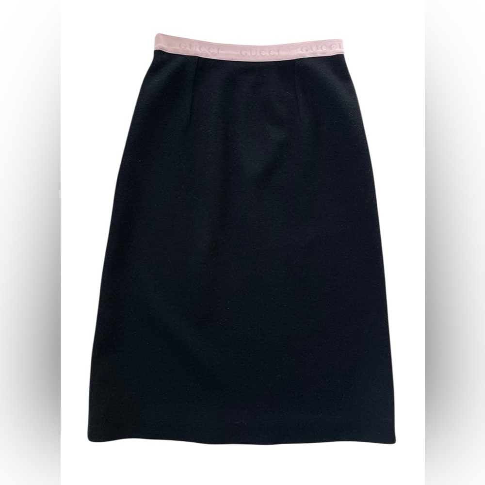 Gucci black A line skirt